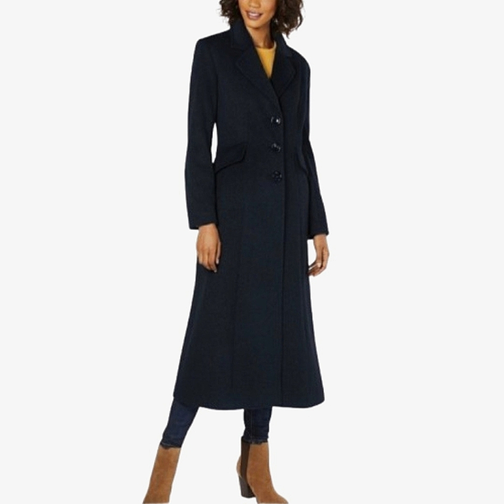 Forecaster of Boston 100% Wool Black Women's Long Coat